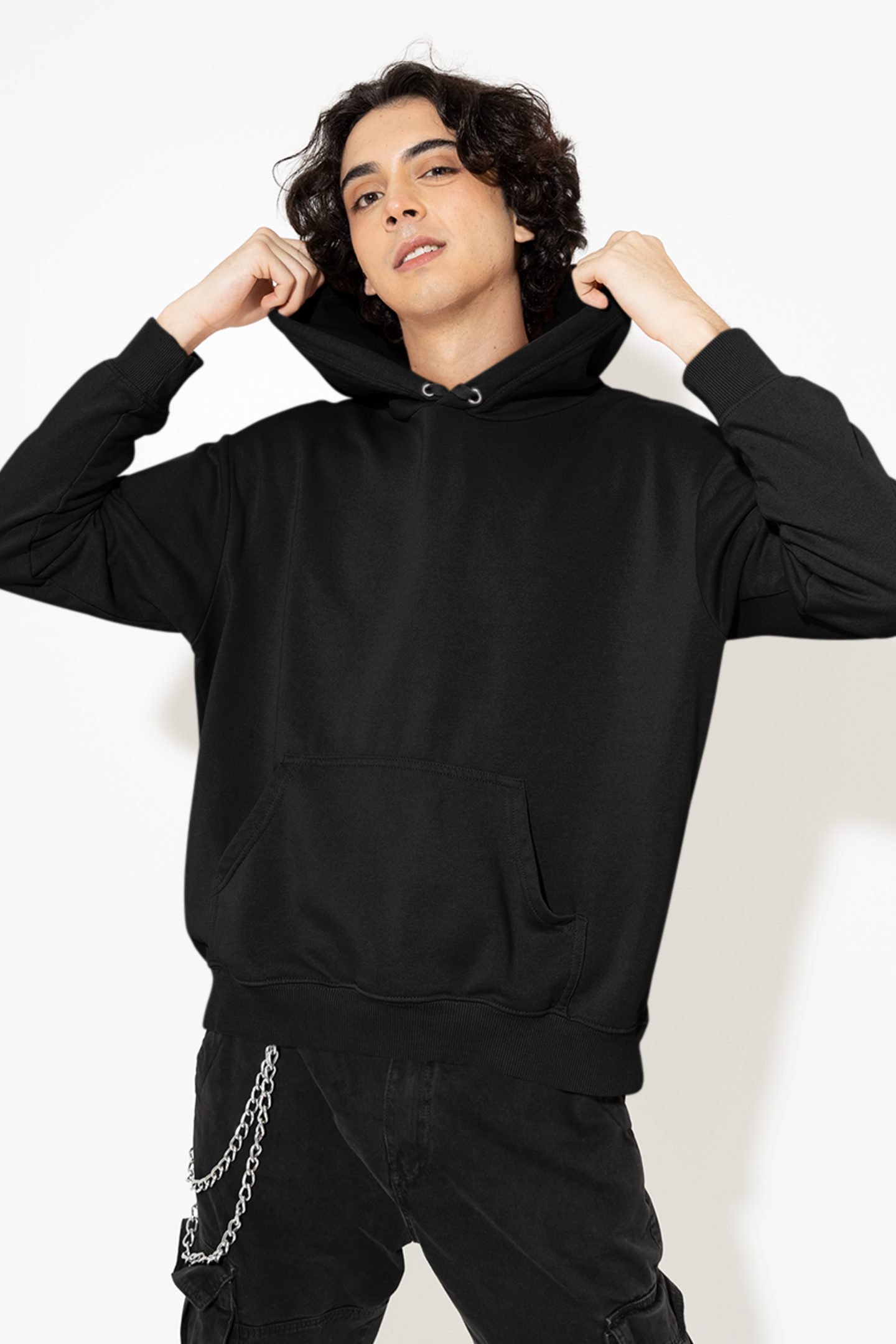 Solid Black Hoodie