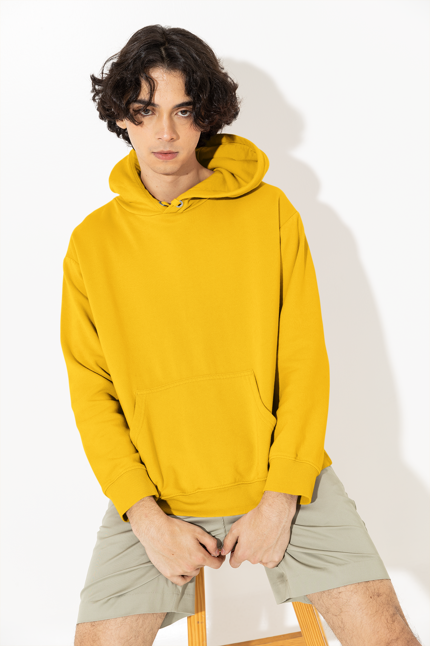 Solid Golden Yellow Hoodie