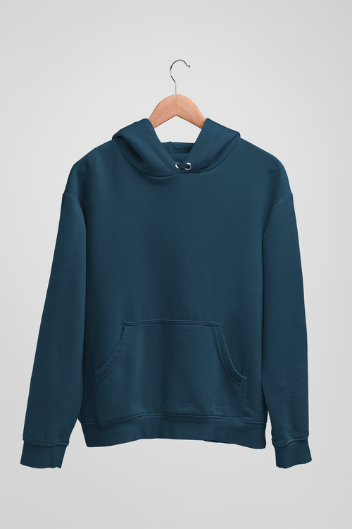 Solid Navy Blue Hoodie