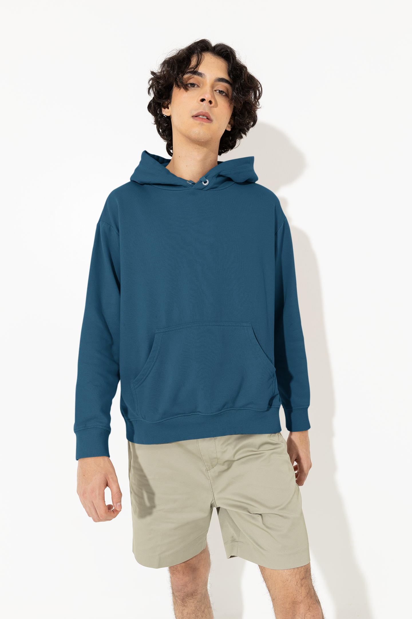 Solid Navy Blue Hoodie