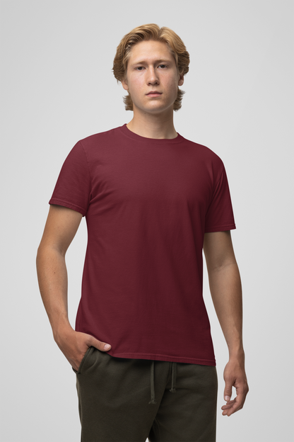 Solid Maroon T-Shirt