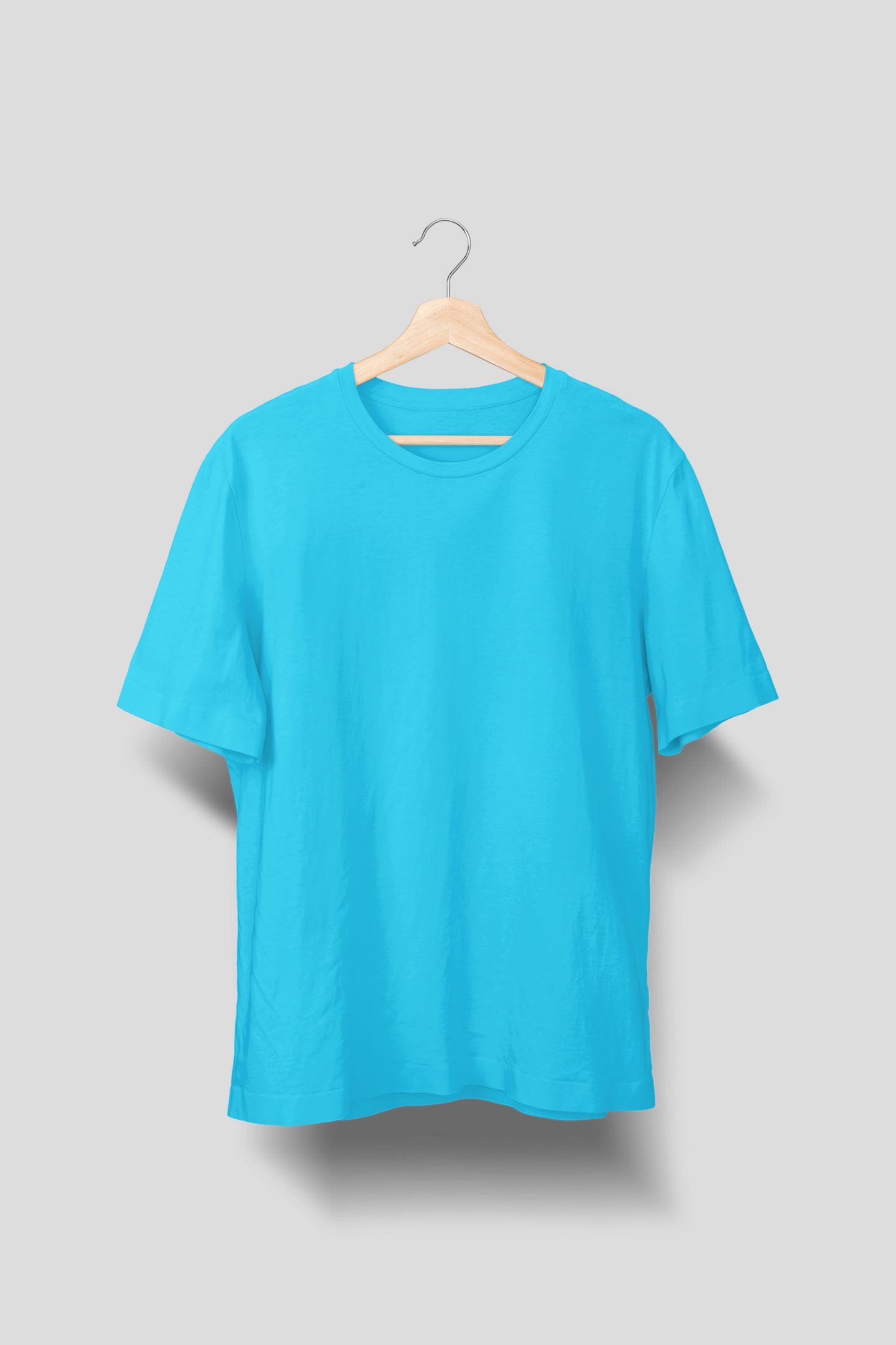 Solid Sky Blue T-Shirt