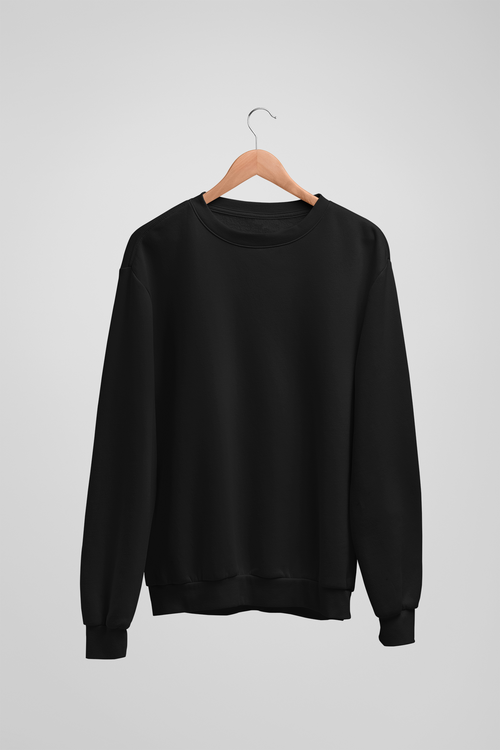 Solid Black Sweatshirt