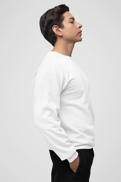 Solid White Sweatshirt