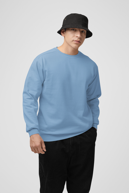 Solid Baby Blue Sweatshirt