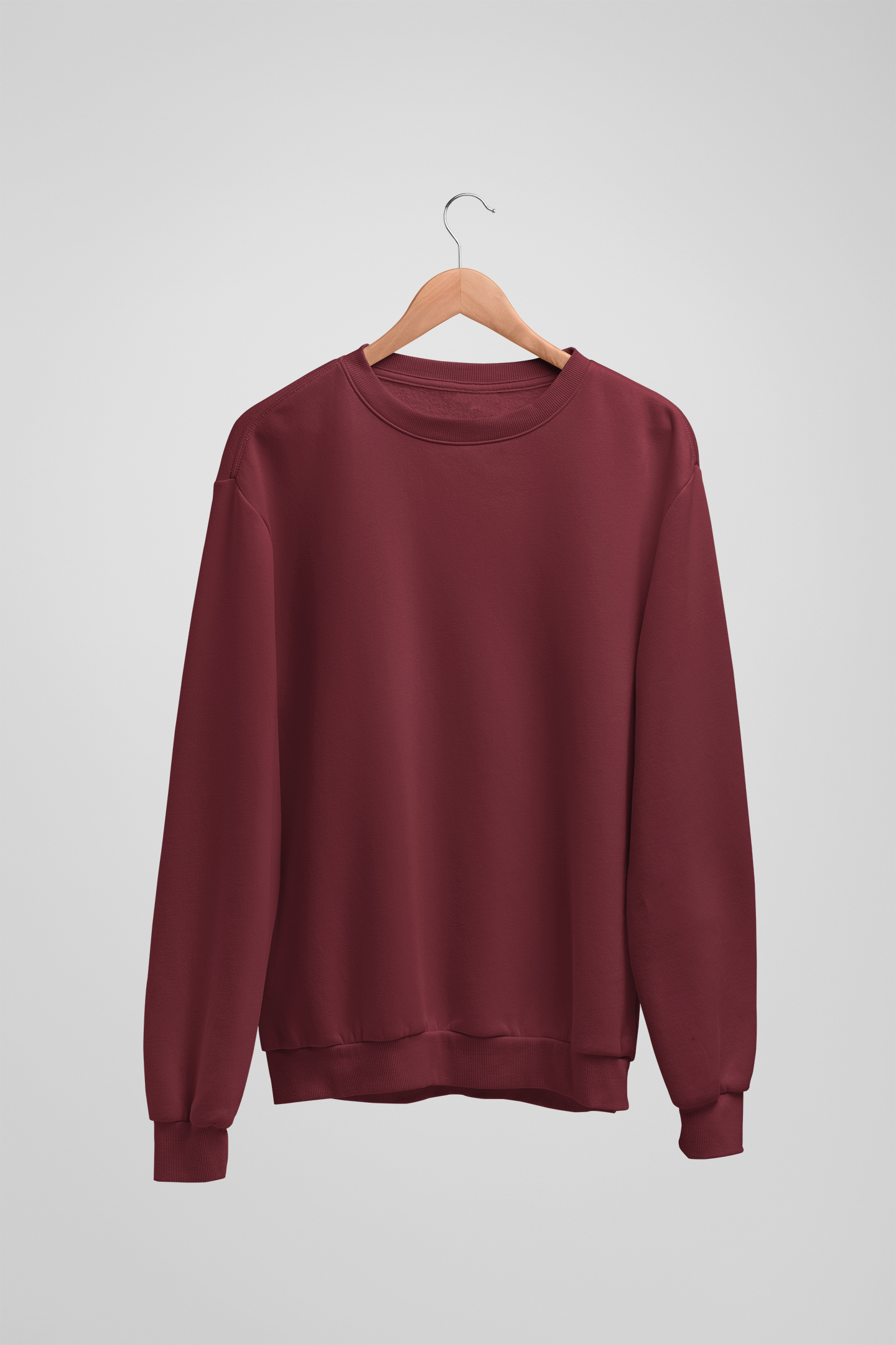 Solid Maroon Sweatshirt