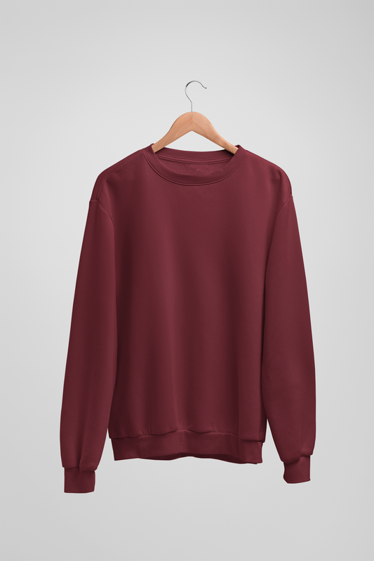 Solid Maroon Sweatshirt