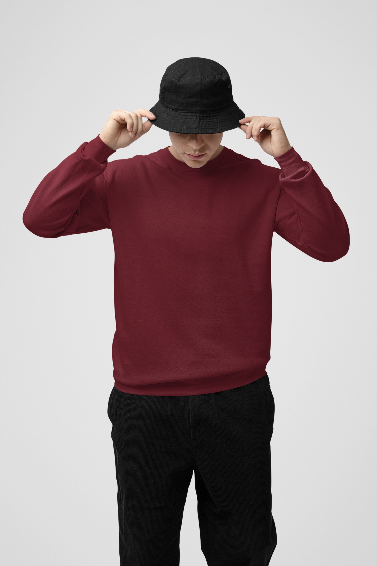 Solid Maroon Sweatshirt