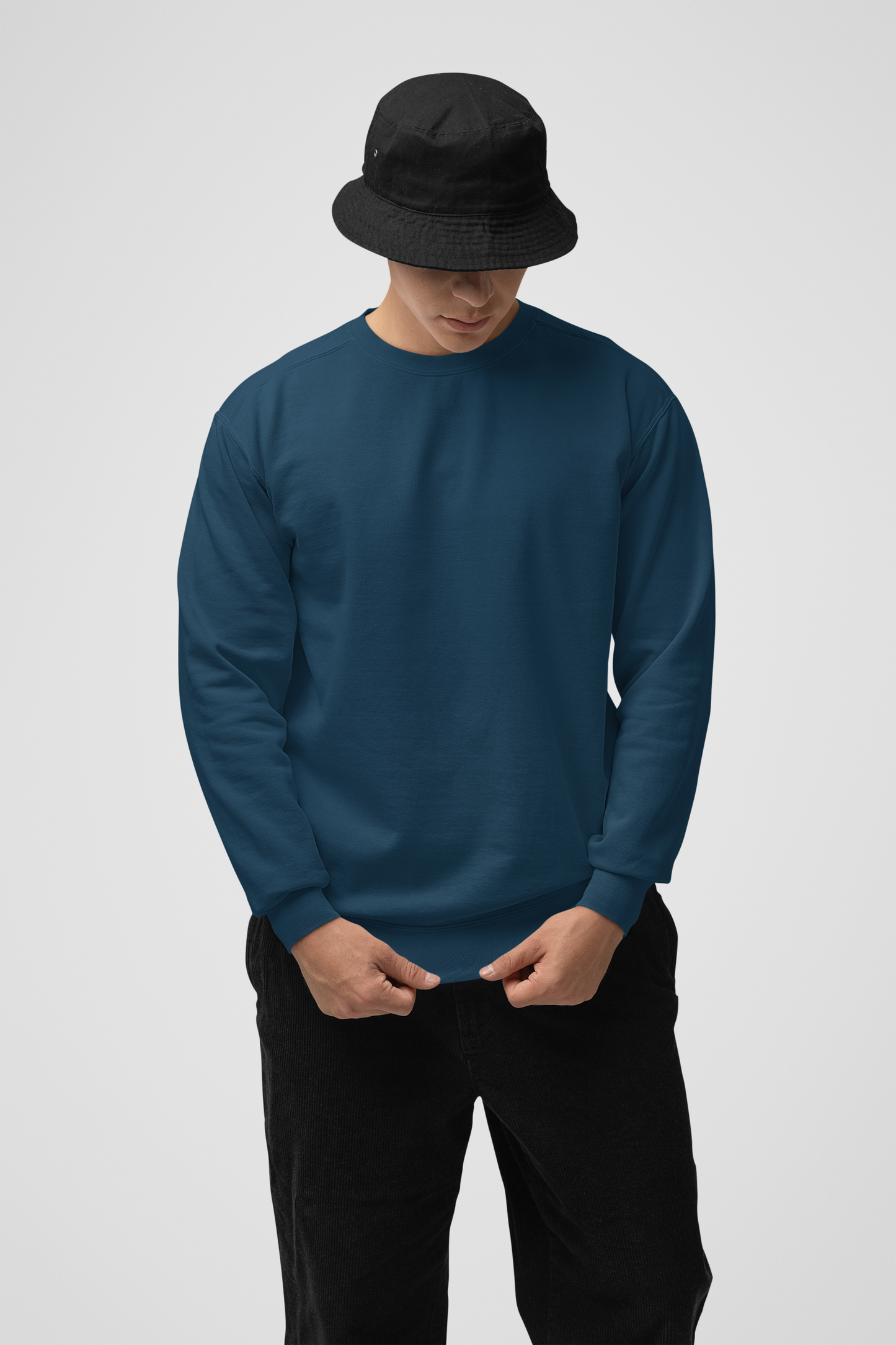 Solid Navy BlueSweatshirt