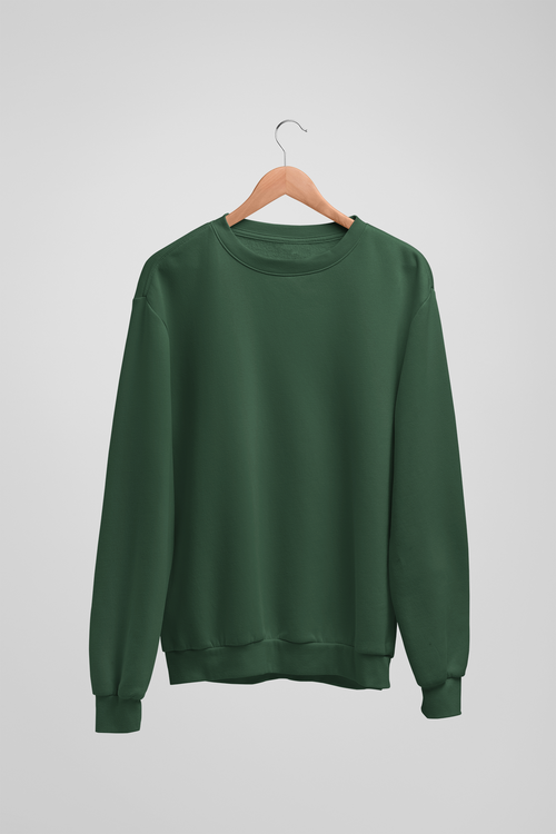 Solid Olive Green Sweatshirt