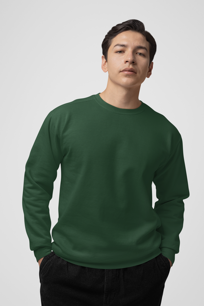 Solid Olive Green Sweatshirt