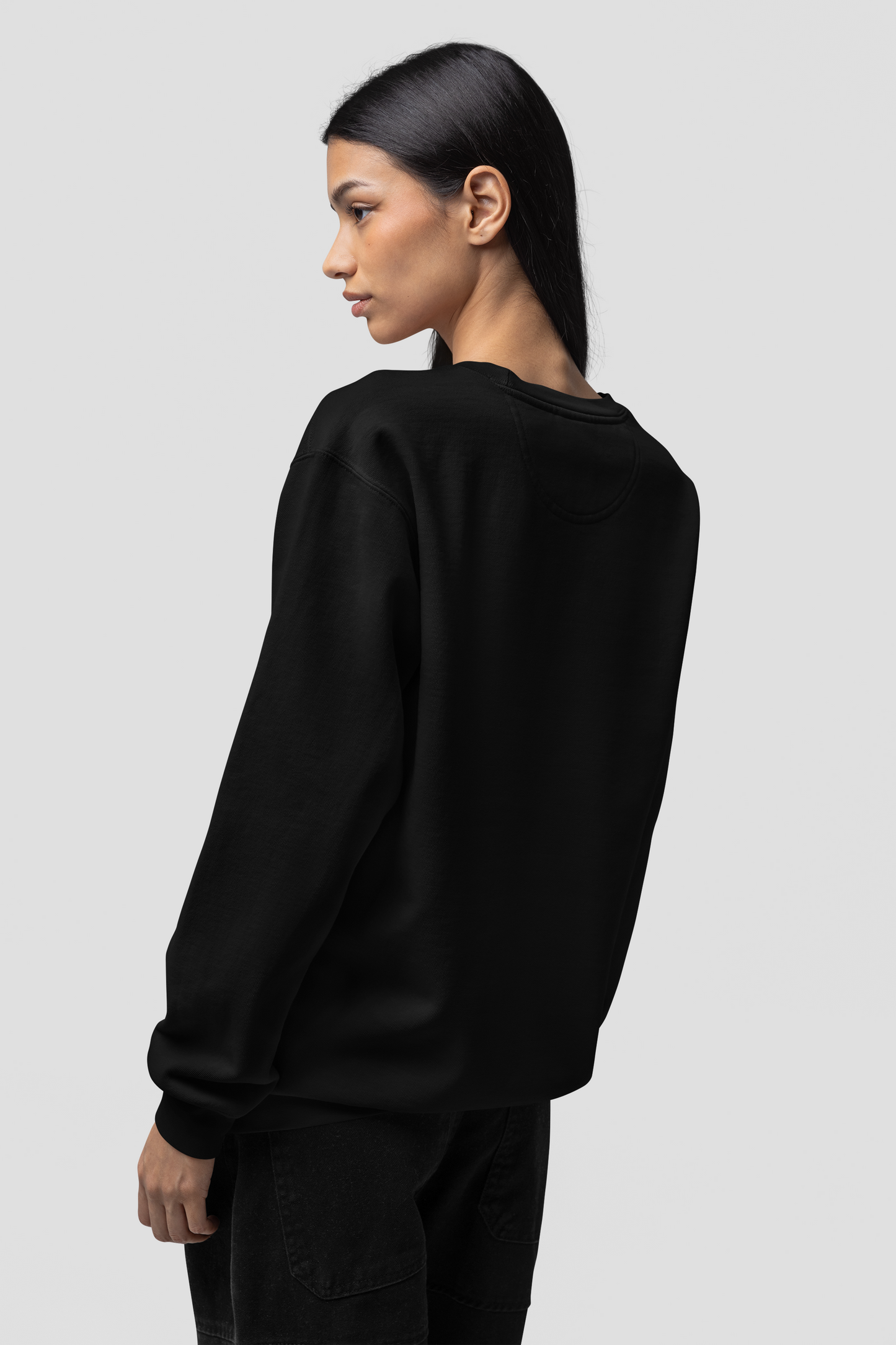 Solid Black Sweatshirt