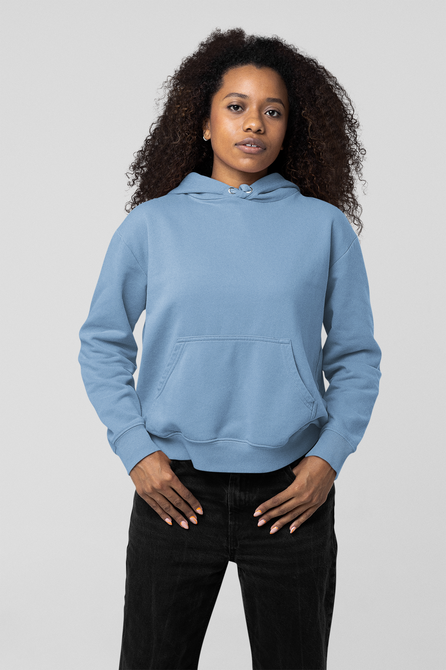 Solid Baby Blue Hoodie