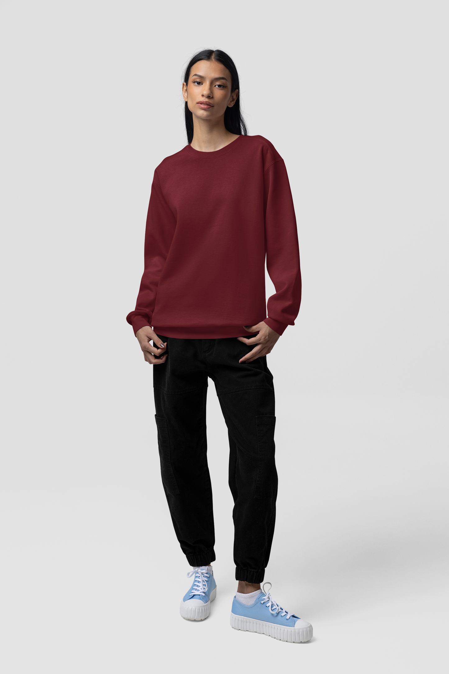 Solid Maroon Sweatshirt